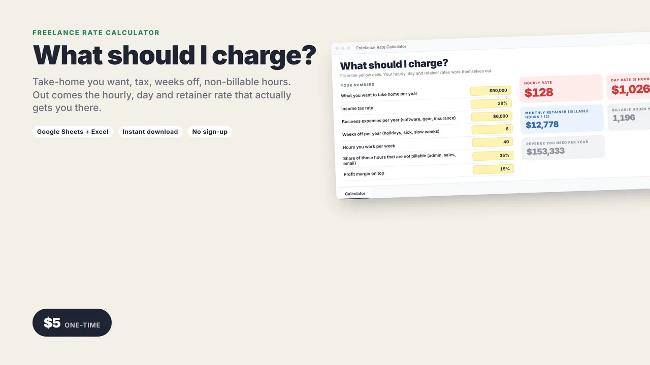 Freelance Rate Calculator cover
