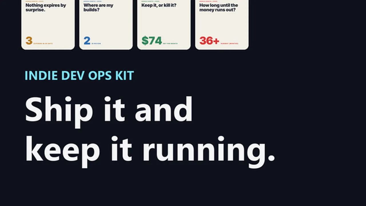 Indie Dev Ops Kit cover
