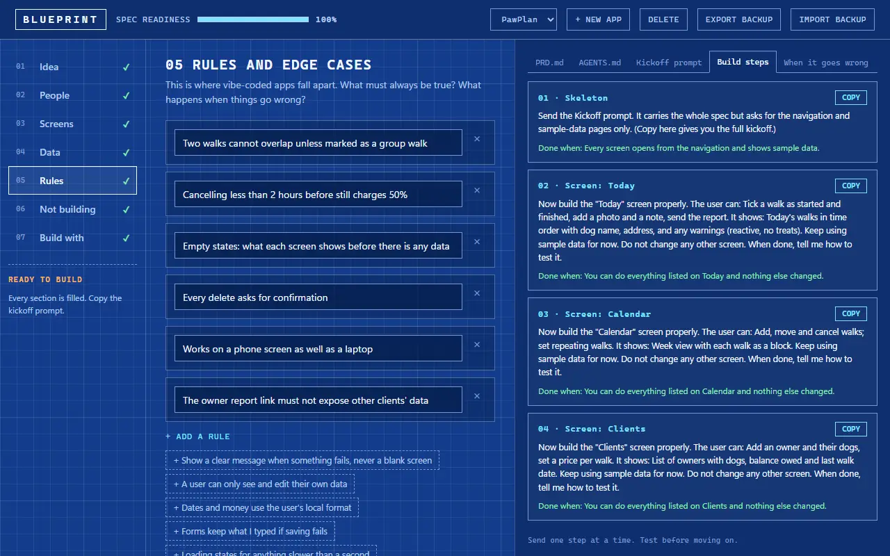 Blueprint screenshot 2
